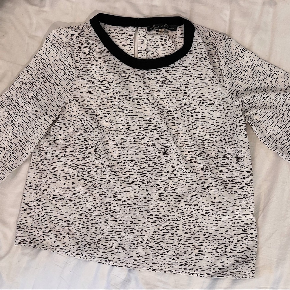 Cropped dress shirt | size L |